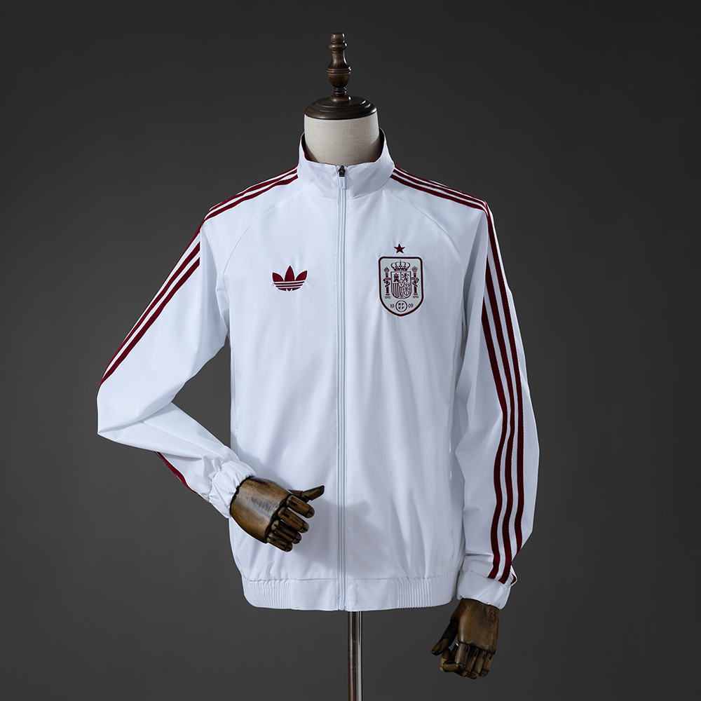 f0c8ade549b4924866319dddecb84eed 2026 Spain Windbreaker White - 图片 1