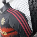 2025/2026 Player Version Manchester United Special Edition Black Red Football Shirt 1:1 Thai Quality - 图片 7