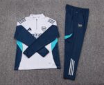 2025/2026 Arsenal Half-Pull Training Suit Light Gray Football Shirt 1:1 Thai Quality Set - 图片 7